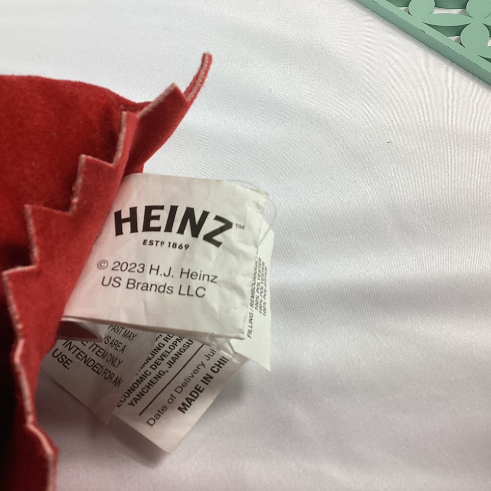 Heinz Tomato Ketchup Packet Decorative Throw Pillow Plush Officially Licensed - Picture 6 of 12